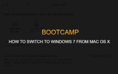 Boot camp switch os